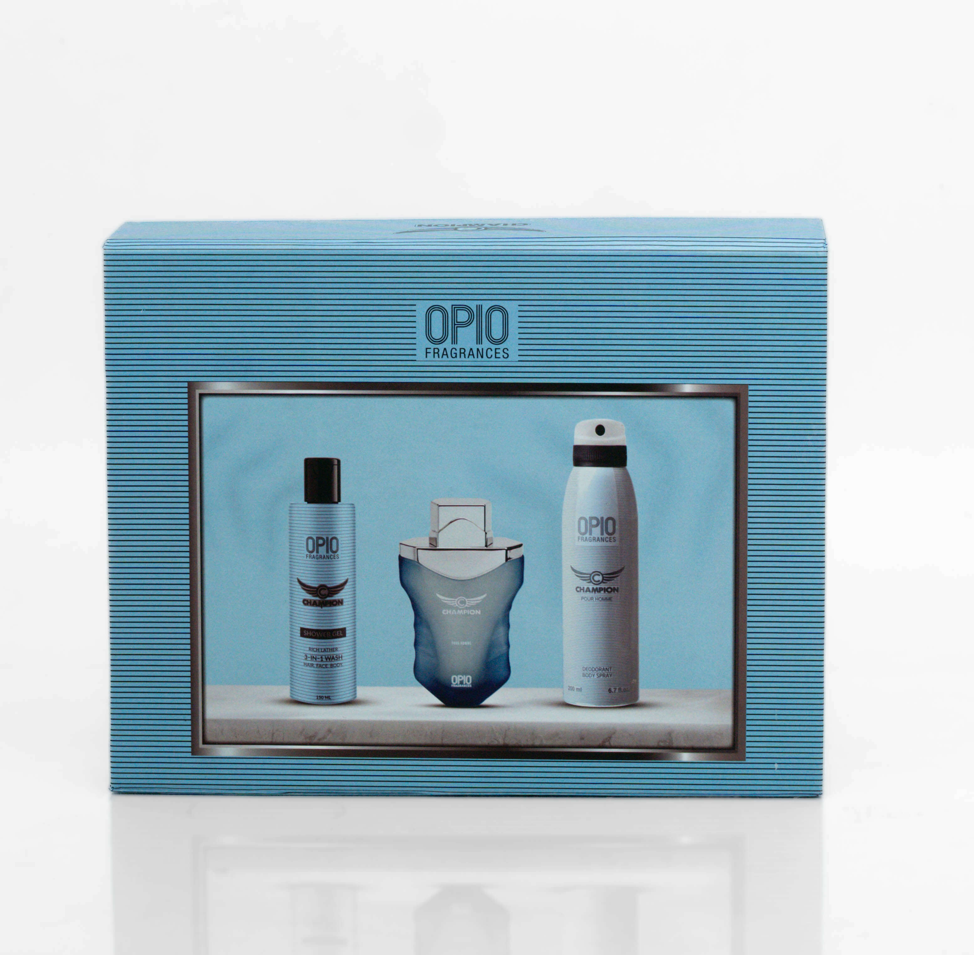 OPIO CHAMPION 3-in-1 GIFTSET FOR MEN