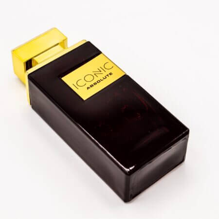 Black and Golden colored Iconic Absolute Perfume Bottle by Opio Fragrances